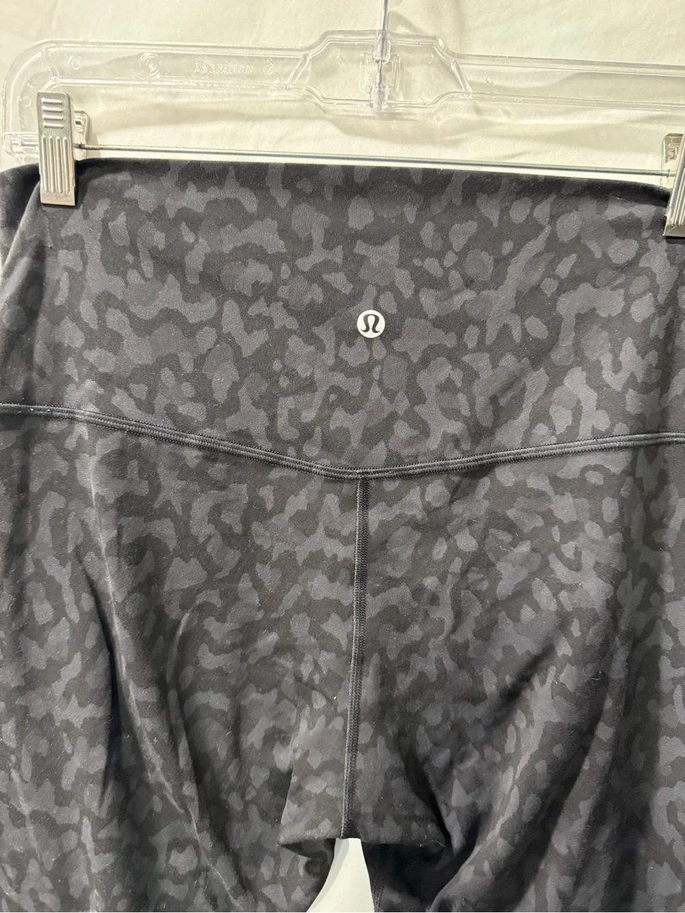 lululemon athletica Black Charcoal Print Leggings